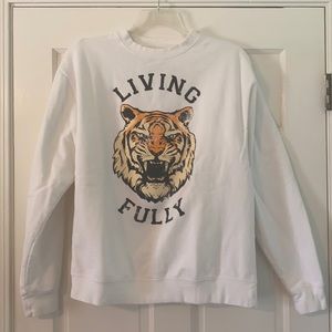Living Fully by Mallory Ervin Sweatshirt EUC Size Women’s Large Runs TTS